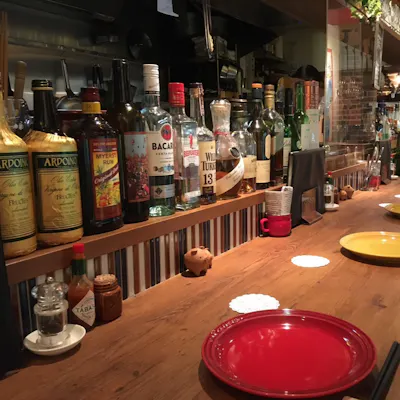 80種以上のアルコールメニュー