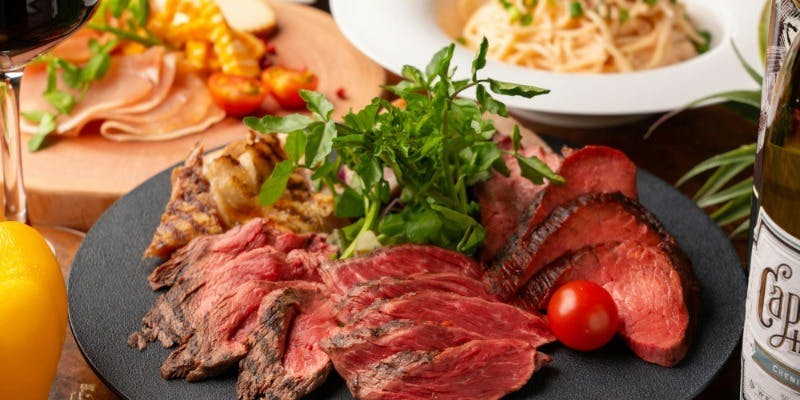 12/1～【6,500円コース】牛サーロインなど全8品贅沢プラン！＜忘年会＞