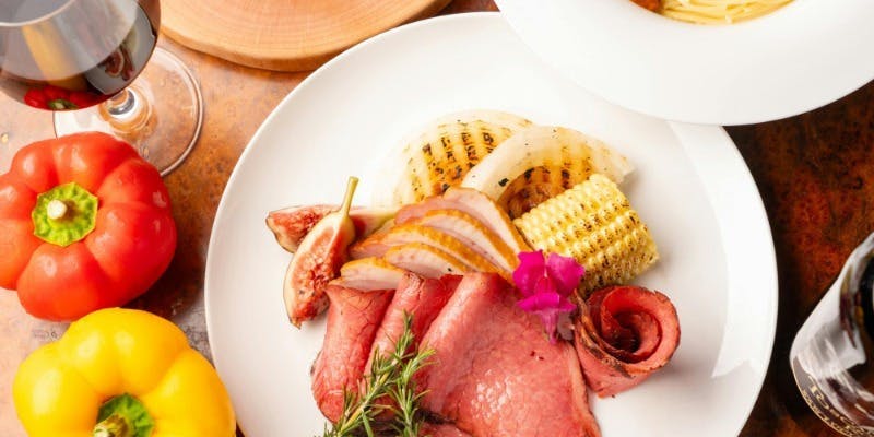 【平日限定食べ放題ロングコース】炙り肉寿司と肉バルメニュー120分食べ放題＜忘年会＞（1/4～）