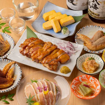 鳥尽くしのコース料理