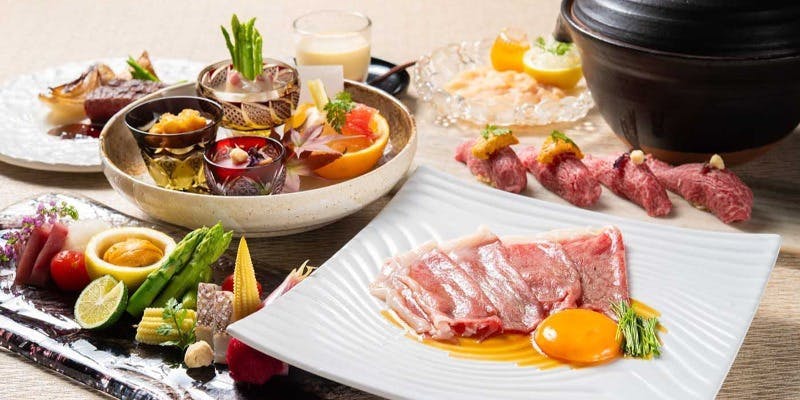 【新月】コース（前菜八寸×和牛モツ鍋×天然本鮪）旬食材を使用したコース　※12月忘年会コース＋飲み放題