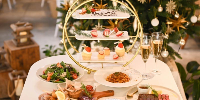 【Xmas2025】ディナーコース  Xmas特別アフターヌーンティ付きコース　アフターヌーンティ＋全4皿