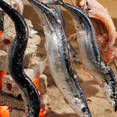 素材の旨みを存分に味わえる原始焼きが自慢