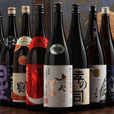 厳選日本酒や、自慢のこだわりドリンクメニュー