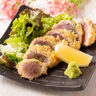 希少なマグロの頭肉を 使った絶品レアカツ