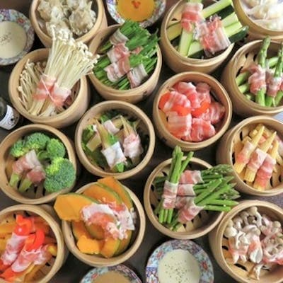 女性に人気の『蒸し巻き野菜』