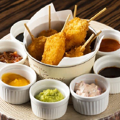 名物串カツバラエティセット7種ディップソ