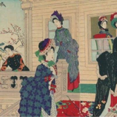 矢羽根衣装でお迎え