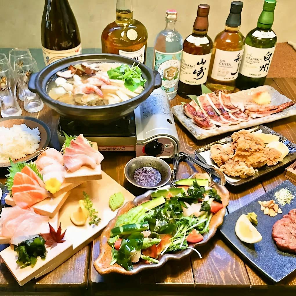 豊富な地酒と焼酎のラインナップ
