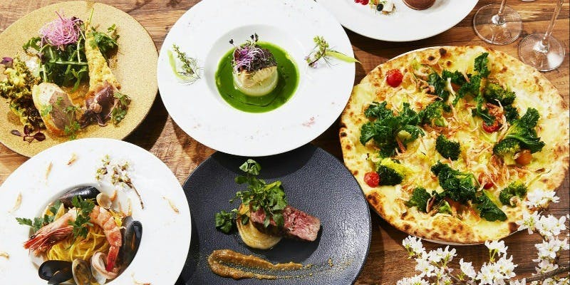 ～menu Bravissimo～”幻の赤身”熊本県産褐色和牛あか牛＆オマール海老等全7品＋食後のカフェ（個室確約）