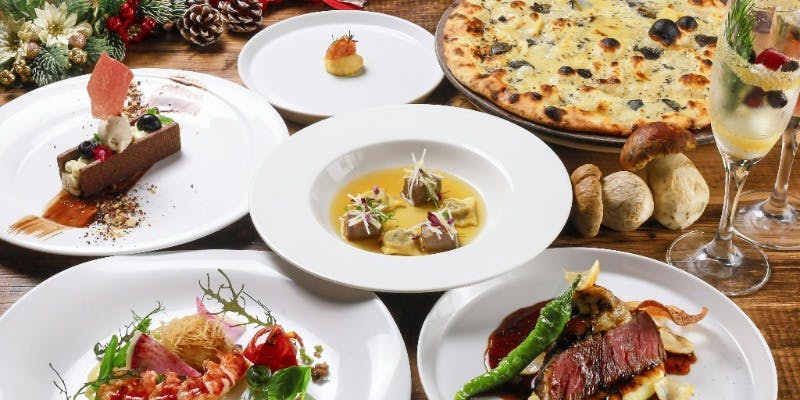 【Xmas2025】トリュフ、フォアグラなど贅を尽くした雅なXmasディナーコース