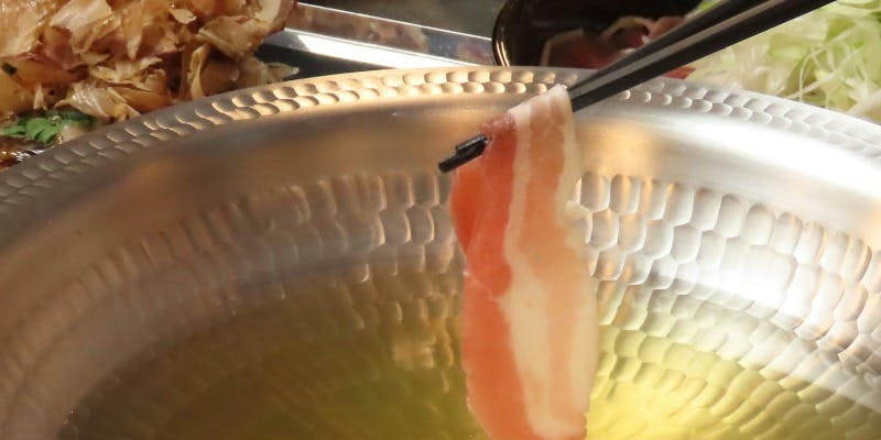 【鉄板 鴨しゃぶコース】鴨しゃぶや、鴨の鉄板焼きなど！＋ウェルカムドリンク1杯＋カフェ付