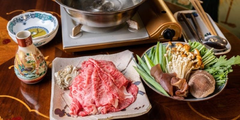 【米沢牛の飲めるしゃぶしゃぶ＆花籠と生牡蠣の海鮮盛り】霜降り肉のしゃぶしゃぶに心躍るコース