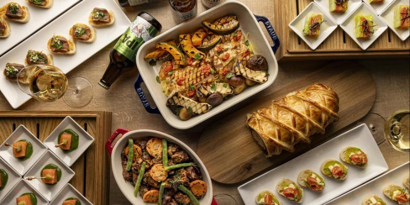 【忘年会・新年会、歓送迎会や懇親会に】料理5品＆90分フリーフロー　お一人様 9,000円