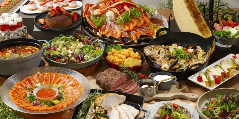 【年末年始限定】プレミアムランチビュッフェ～海老・蟹・貝など豪華な海鮮を盛り合わせた逸品