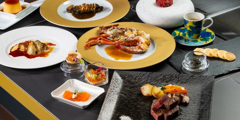 「麻布」フォアグラと牡蠣、鮑と黒毛和牛鉄板焼き含む全12品 ＋黒毛和牛ヒレ80g（3日前までのご予約）