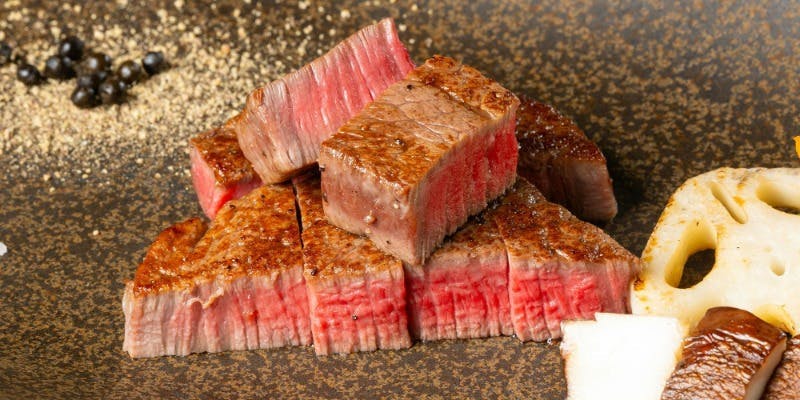 【霜華】12月限定ブランド牛「常陸牛」希少部位ステーキ　ランチコース