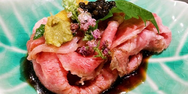 【風花】季節感のある和の懐石と黒毛和牛のステーキコース　7品＋乾杯ドリンク