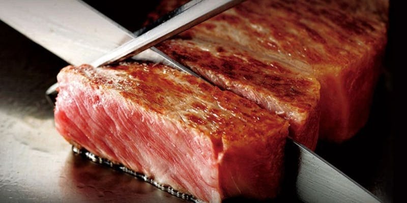 【SAMURAI】KING of KOBE BEEF 神戸牛リブロースの甘さと上品な香りを味わう神戸牛のステーキ寿司付き全5品