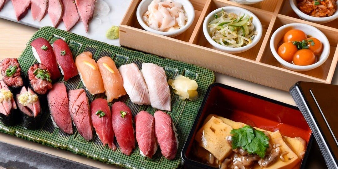 【地域最安180円生ビール】 西船橋 肉寿司 - 画像1