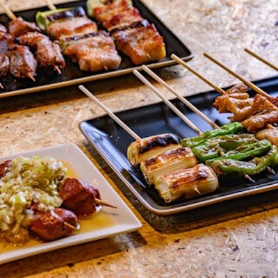 やきとんを多彩な味付けで堪能