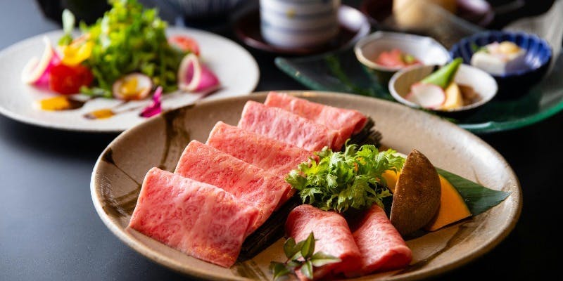 黒毛和牛ロースの焼きすき膳