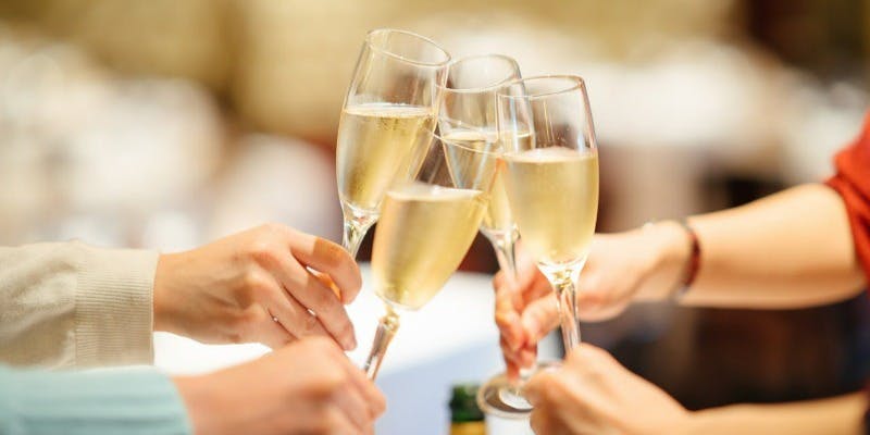 【12/1～10限定】忘年会プレミアム！厳選スパ＋50種飲み放題＋赤白泡ボトルワインサービス付き（2時間）