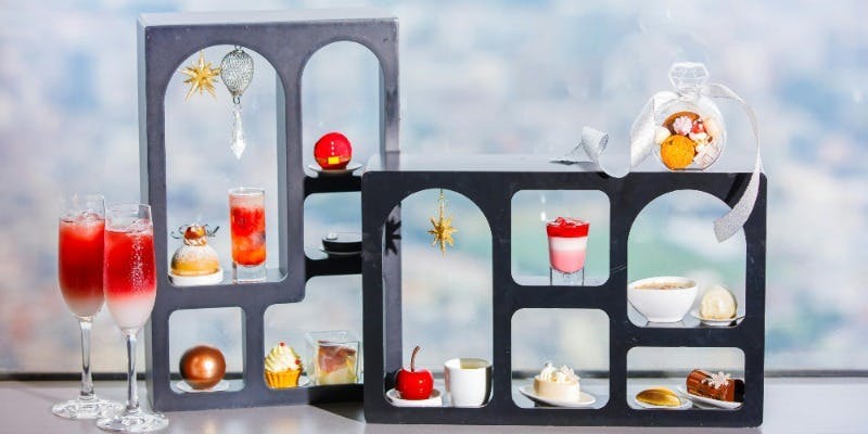 【Xmas2025】＜記念日・女子会に＞アルコールフリー付き　ホワイトクリスマスアフタヌーンティー＋10％OFF