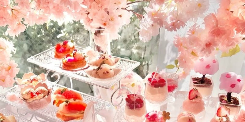 【Dinner限定お食事付きコース】3/1～4/14期間限定Cherry blossom Afternoon Tea