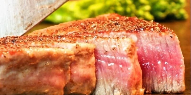 【BURNコース】A5黒毛和牛ステーキや名物チーズ焼など全6品　カジュアルな宴会や歓送迎会に＋飲み放題付