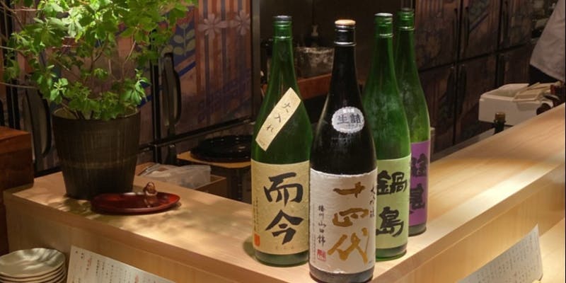 おまかせ料理と日本酒10種