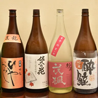 長野の地酒を中心に、お料理に合うとっておきの日本酒をご用意