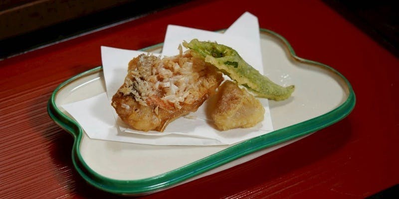 【秋の味覚コース】先付、八寸、お造り、本日の逸品、汁物、揚げ物、飯物、デザートなど全7品