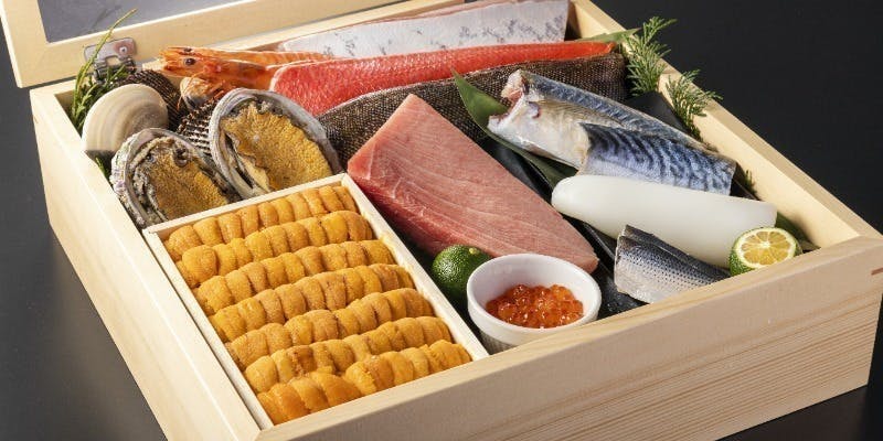 ディナー　おまかせ握りと天冨良会席【極：雲丹の食べ比べ】