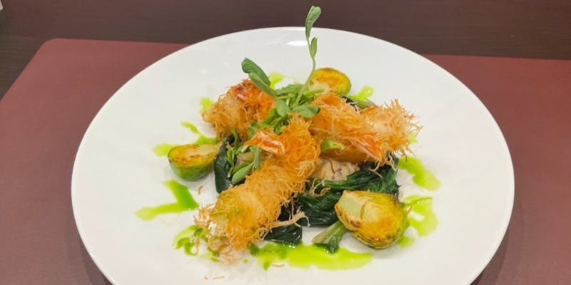 【ディナーBコース】アミューズ、前菜、スープ、お肉のメイン、デザートなど全7品