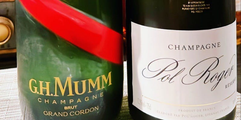 美味しいシャンパーニュをボトルで楽しむスペシャルコース　※1組あたり28000円です（2名様でのご予約）