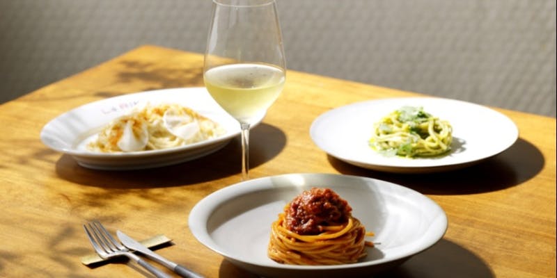 【パスタランチセット】スープやサラダ、4種類から選べるパスタ、デザート＋コーヒー/全4品（平日限定）