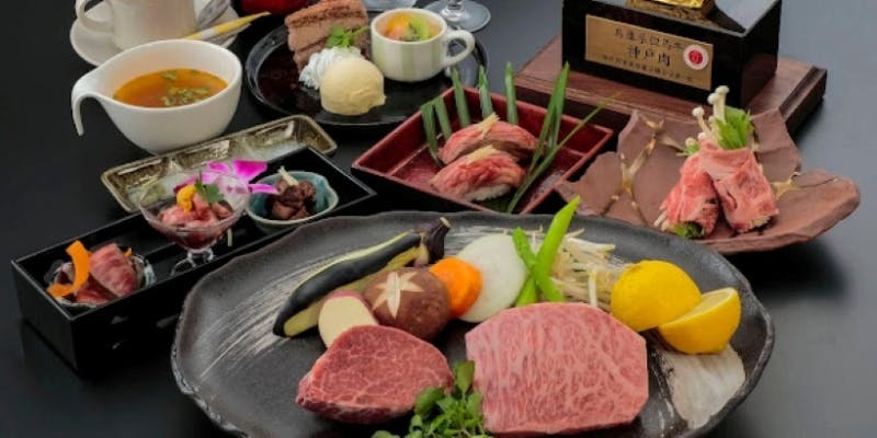 【神戸牛肉尽くしコース】最高品質の特選神戸牛フィレとサーロインを贅沢に堪能できる