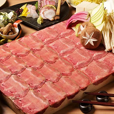 とろける牛タンしゃぶしゃぶと旬の味覚を堪能