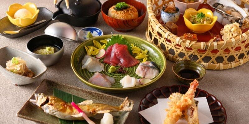 大将厳選コース　旬の食材をアレンジ　全8品＋スタンダード飲み放題2時間