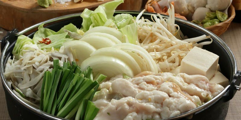 鍋【焔コース】カツオの藁焼き×国産牛もつ鍋など全7品＋2時間飲み放題