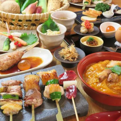 比内地鶏を極めた、絶品焼鳥と多彩な料理