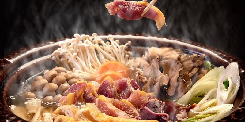 【たっぷり旨い！お鍋のコース】（近江しゃものすき焼き：テーブル席）