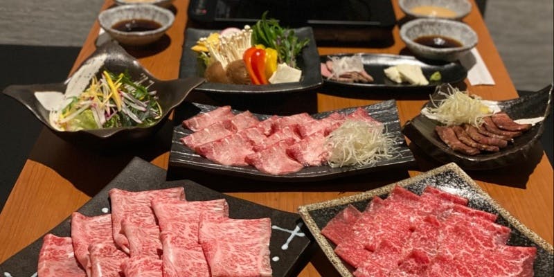 和牛三昧 和牛サーロインと和牛黒タンと和牛赤身肉コース