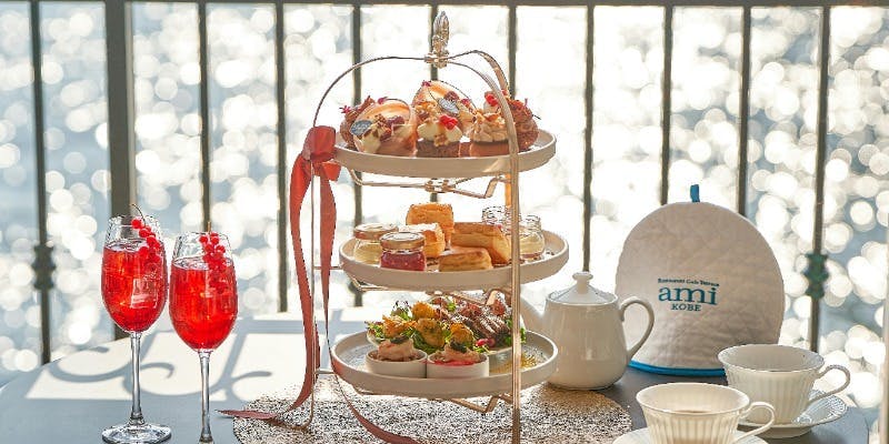 （テラス席）チョコレートアフタヌーンティー＋グラスシャンパーニュ付き（テラス席）