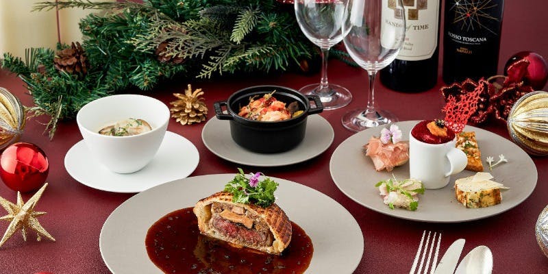 【ami Xmas 2025】クリスマス特別ディナーコース＋【窓側席確約】乾杯グラスシャンパーニュ付