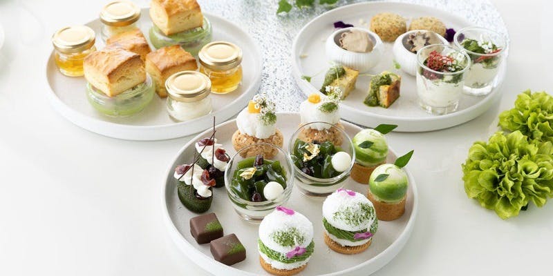 レストランカフェテラス アミ神戸 抹茶アフタヌーンティーセット＋