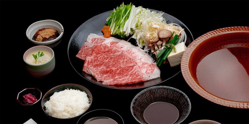 【 ランチ 】黒毛和牛しゃぶしゃぶセット