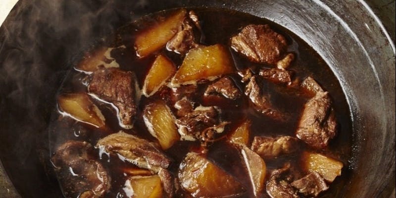 【鍋1種のコース】ホンムンヤンロウ　／ラム肉と大根の醤油炒め煮