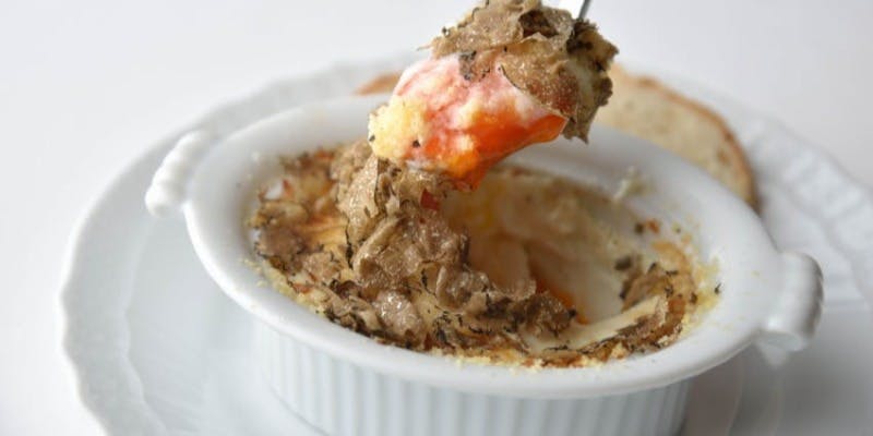 ＜全6品＞【グランデコース】トリュフと卵の名物スペシャリテ付き　贅沢プリフィックスランチ